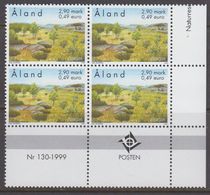 Europa Cept 1999 Aland 1v Bl Of 4 (corner) ** Mnh (40990K) - 1999