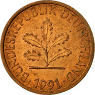 Monnaie, République Fédérale Allemande, Pfennig, 1991, Hambourg, TB+, Copper - 1 Pfennig