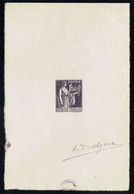 FRANCE 1932/39 - Epreuve D'artiste , Type / Paix  (1f50 ), Yvert#288 - Signé - RARE ! - Epreuves D'artistes