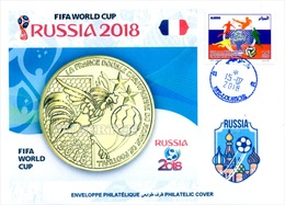 ARGHELIA - Philatelic Cover France Champion FIFA Football World Cup Russia 2018 Banknotes Currencies Money - 2018 – Rusland