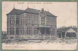 CPA Vue Rare - SOIGNIES - CARRIERES DU HAINAUT - LES BUREAUX - Editeur A. Delmoitier à Soignies / 3433 - Soignies