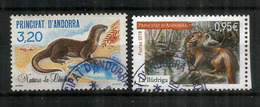 ANDORRA. La Loutre Des Pyrénées,  2 Timbres Oblitérés, 1 ère Qualité - Oblitérés