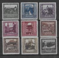 AUTRICHE - 1923 - YVERT N° 304/312 * MLH - COTE = 50 EUR. - Neufs