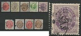 ANTILLES DANOISES 1873/1887 -N° 6.8.10.15 COTE YT 190 € - Voir Scan Detail Annonce LOT N° 3 - Danemark (Antilles)
