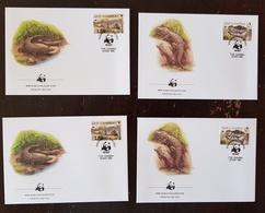 GAMBIE, WWF, Alligators, Crocodiles, Yvert 510/15 FDC, Enveloppes Premier Jour - Ungebraucht