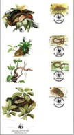 JAMAIQUE Reptiles, Reptile, Serpents, Yvert N° 604/07 FDC, Enveloppes Premier Jour 1984 - Altri & Non Classificati