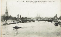 CPA - France - (75) Paris - Perspective Sur La Seine, Le Pont Alexandre - La Seine Et Ses Bords