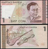 Kyrgyzstan P 15 - 1 Som 1999 - UNC - Kirgizïe