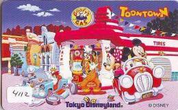 Télécarte Japon DISNEY / 110-194811 - Série TOONTOWN (4112) Japan Phonecard Telefonkarte / Amusement Park ATT - Disney