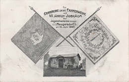 Litho AK Neugersdorf Erinnerung Fahnenweihe 40 Jubiläum Jugendverein 1907 Zittau Eibau Seifhennersdorf Ebersbach Rumburg - Neugersdorf