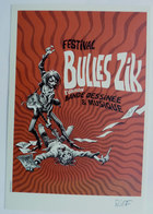EX-LIBRIS RIFF REB'S -  N° SIGNE - N° 32/199 Festival Bulles Zik 2014 XL (1) - Illustratori P - R