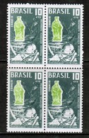 BRAZIL  Scott # 1070* VF MINT LH BLOCK Of 4 (Stamp Scan # 423) - Blocks & Sheetlets