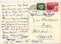 Cp Obl. NORDKAP Pour La France 1959 - Lettres & Documents