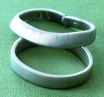 2 Vintage Women/Men Flexible Metalic Sleeve Rings - Sonstige & Ohne Zuordnung
