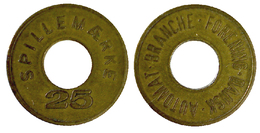 04342 GETTONE TOKEN JETON FICHA DENMARK VENDING FORENING DANSK AUTOMAT BRANCHE 25 - Casino