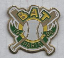 Pin's Baseball BAT Paris - Baseball