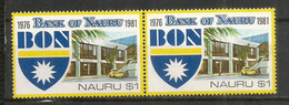 Bank Of Nauru , émission Spéciale  $ 2,00 . 2 Timbres Neufs ** Se-tenant - Monete