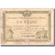 France, Deux-Sèvres, 1 Franc, 1916, TB+, Pirot:93-8 - Chambre De Commerce