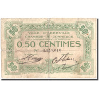 France, Abbeville, 50 Centimes, 1920, B, Pirot:1-1 - Chambre De Commerce