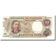 Billet, Philippines, 10 Piso, Undated (1969), KM:144a, NEUF - Philippines