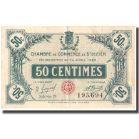 France, Saint-Dizier, 50 Centimes, 1920, SUP - Chambre De Commerce