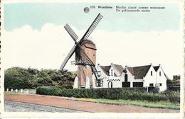 Wenduine (Le Coq) - Moulin Classé Comme Monument (De Geklasseerde Molen) - Carte Colorisée, Non Circulée - Windmolens