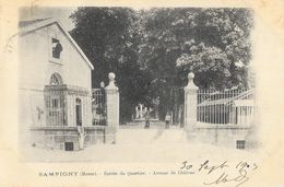 Sampigny (Meuse) - Entrée Du Quartier, Avenue Du Château - Carte Dos Simple - Barracks