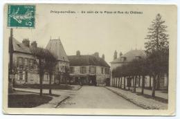 CPSM PRECY SUR OISE, UN COIN DE LA PLACE ET RUE DU CHATEAU, Format 9 Cm Sur 14 Cm Environ, OISE 60 - Précy-sur-Oise