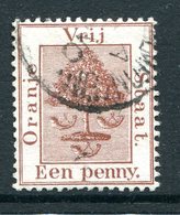 Orange Free State - South Africa - 1868-94 - 1d Deep Brown Used (SG 3) - Oranje Vrijstaat (1868-1909)