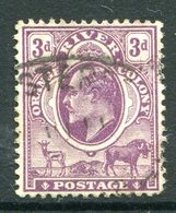 Orange River Colony - South Africa - 1903-04 KEVII - Wmk. Crown CA - 3d Mauve Used (SG 143) - Stato Libero Dell'Orange (1868-1909)