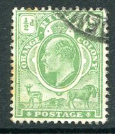 Orange River Colony - South Africa - 1905-09 KEVII - Wmk. Mult. Crown CA -  ½d Green Used (SG 148) - Stato Libero Dell'Orange (1868-1909)