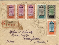 1932- Enveloppe RECC. E P 25 C + Compl. à 1,25 F.  De KATI  Pour La France - Cartas
