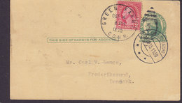 United States Uprated Postal Stationery Ganzsache GREEN FARMS Conn. 1935 CHARLOTTENLUND (Arr. Cds.) Denmark - 1921-40
