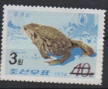 North Korea Corée Du Nord 2006 Mi. 5032 Surchargé Überdruck OVERPRINT Faune Fauna Grenouille Frog Frosch MNH** RARE - Grenouilles