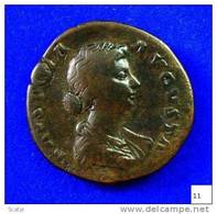 Faustina Junior  -   (161-175) AD  -  AE Sestercius  21,37 Gr.  -  Rome  -  RIC 1638 - The Anthonines (96 AD To 192 AD)
