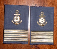 Capo 1^ Classe INFERMIERE - SANITARIO - MARINA  MILITARE ITALIANA - GRADI TUBOLARI - Come Nuovi - Italian Navy CPO - Navy