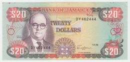 JAMAICA 20 DOLLARS 1989 VF+ Pick 72 - Jamaique