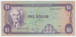 Jamaica 1 Dollar 1986 VF Pick 68Ab - Jamaica