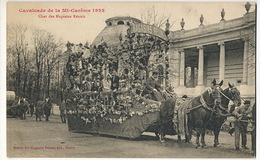 Mi Careme Carnaval 1922 Char Magasins Reunis Nancy Attelage Cheval - Carnival