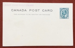 CANADA POST CARD  ONE CENT   MUSEO COMMERCIALE ITALIANO  NUOVO - 1903-1954 De Koningen