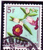 B - 1957 Ruanda Urundi - Fiore - Usati