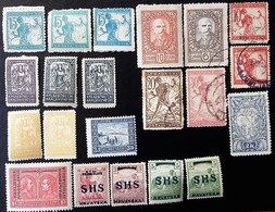 Yougoslavie 1919 Une Collection De 21 Vieux Jolie Timbres 7MNH  7MH  7(*) - Unused Stamps