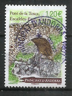 ANDORRA. Pont De La Tosca, Escaldes. EUROPA 2018 Un Timbre Oblitéré 1 ère Qualité - Used Stamps