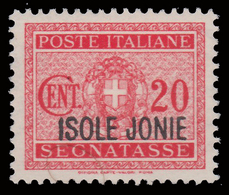 ITALIA - ISOLE JONIE (Emissioni Generali) - SEGNATASSE - 20 C. Carminio - 1941 - Ionian Islands