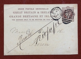 GRANDE BRETAGNE ET IRLANDE CARTOLINA POSTALE  ONE PENNY FROM CONGLETON  TO TURIN 9/11/82 - Briefe U. Dokumente