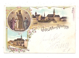 8216 ALTÖTTING, Lithographie 1898 - Altötting