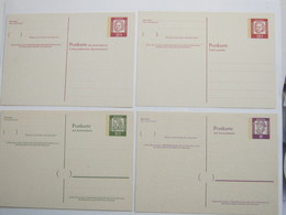 4 Ganzsachen Unverschickt, Dabei 3 Doppelganzsachen Mit Anh. Antwortteil - Postcards - Mint