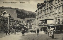 BAD GRUND Im Harz, Marktplatz, Romer's Hotel Rathhaus (1910s) AK (1) - Bad Grund