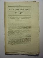 BULLETIN DES LOIS De 1820 - INFANTERIE FRANCAISE GARDE ROYALE HOUILLE DORDOGNE ST LAZARE BEAUREGARD BERTAUCOURT EPOURDON - Decreti & Leggi