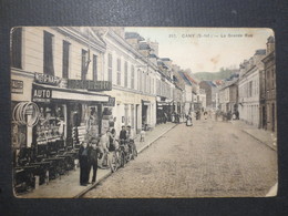 76 - Cany - CPA - La Grande Rue N° 257 - Cliché Leclerc Photo - Libraire à Cany - 1917 - - Cany Barville